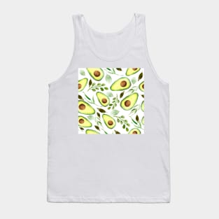 Avocados and Greenery | Watercolor | Pattern Tank Top